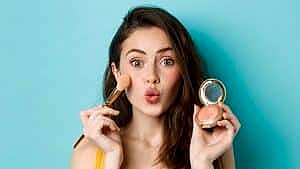 How to put on blush?